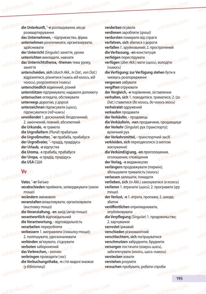 Страница 195 | Підручник Німецька мова 10 клас Н.П. Басай 2018