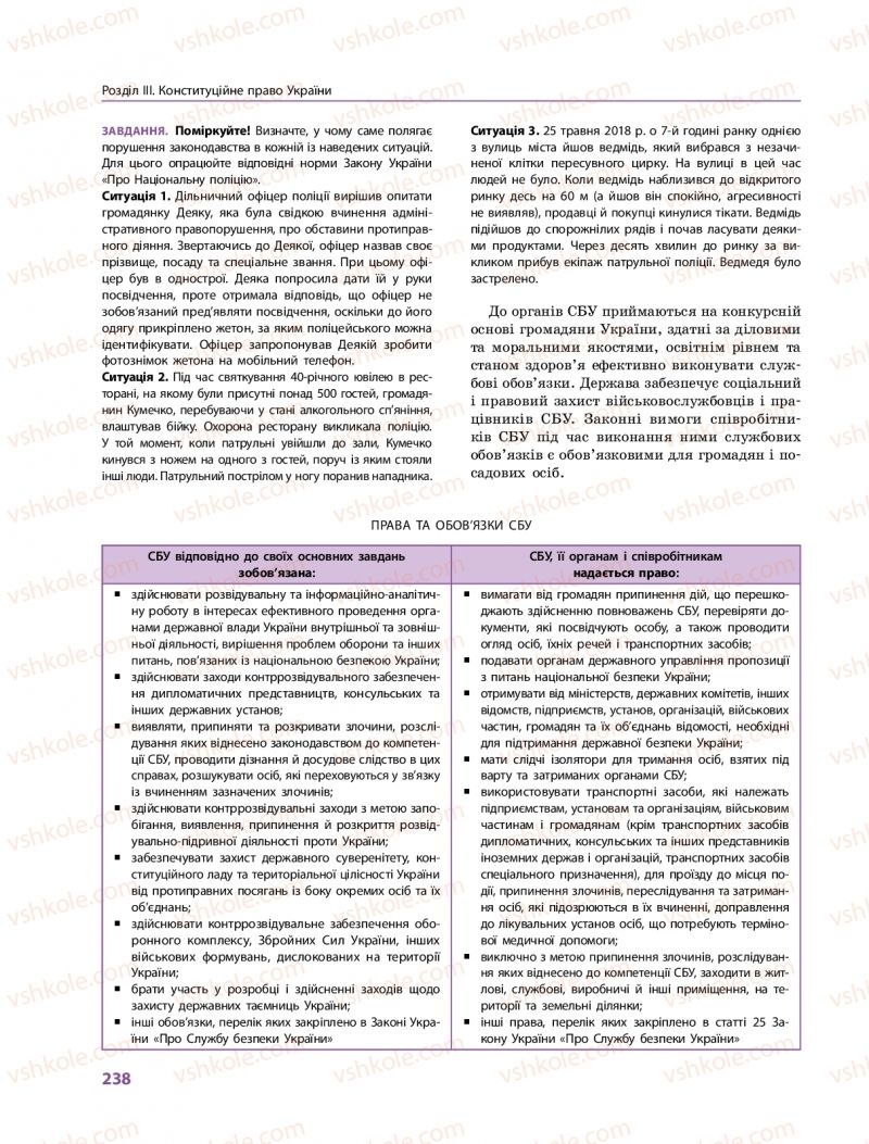 Страница 238 | Підручник Правознавство 10 клас О.М. Лук'янчиков, Д.О. Новіков, К.Ю. Карелов 2018 Профільний рівень