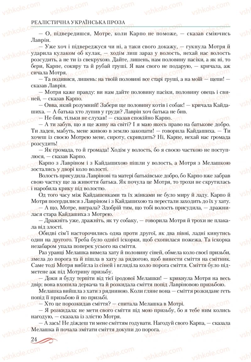 Страница 24 | Підручник Українська література 10 клас О.М. Авраменко, В.І. Пахаренко 2018