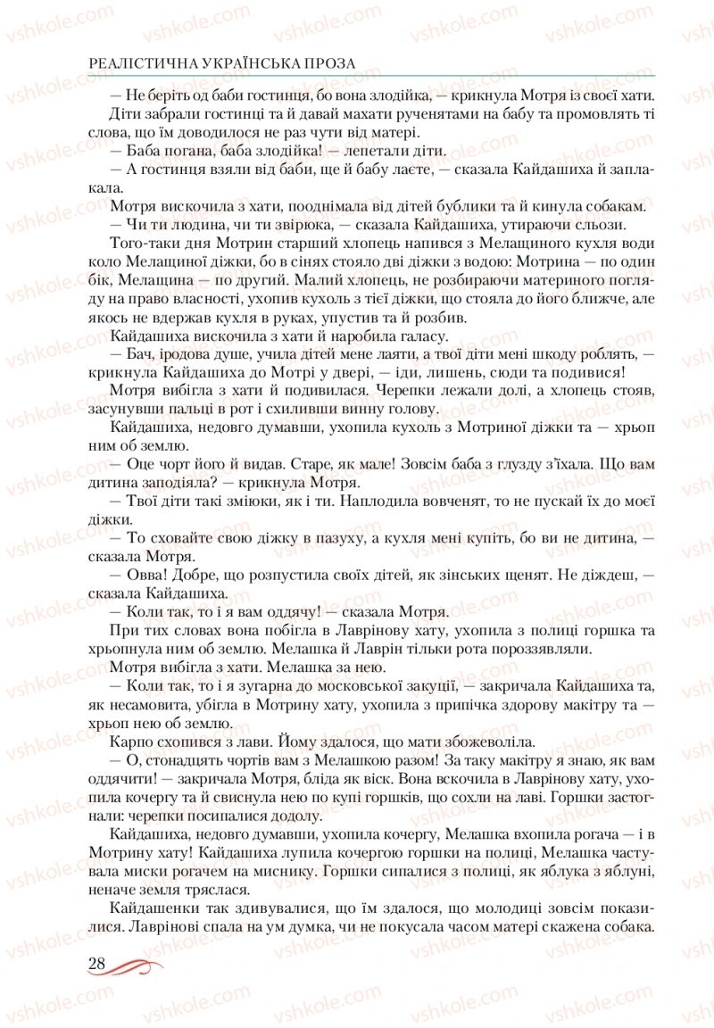 Страница 28 | Підручник Українська література 10 клас О.М. Авраменко, В.І. Пахаренко 2018