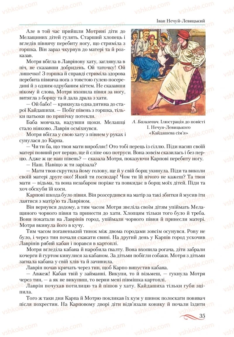Страница 35 | Підручник Українська література 10 клас О.М. Авраменко, В.І. Пахаренко 2018