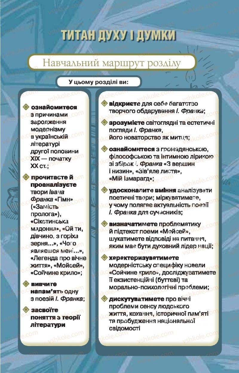 Страница 109 | Підручник Українська література 10 клас Л.Т. Коваленко, Н.І. Бернадська 2018 Рівень стандарту