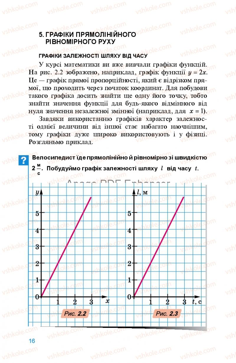 Страница 16 | Підручник Фізика 8 клас Л.Е. Генденштейн 2008