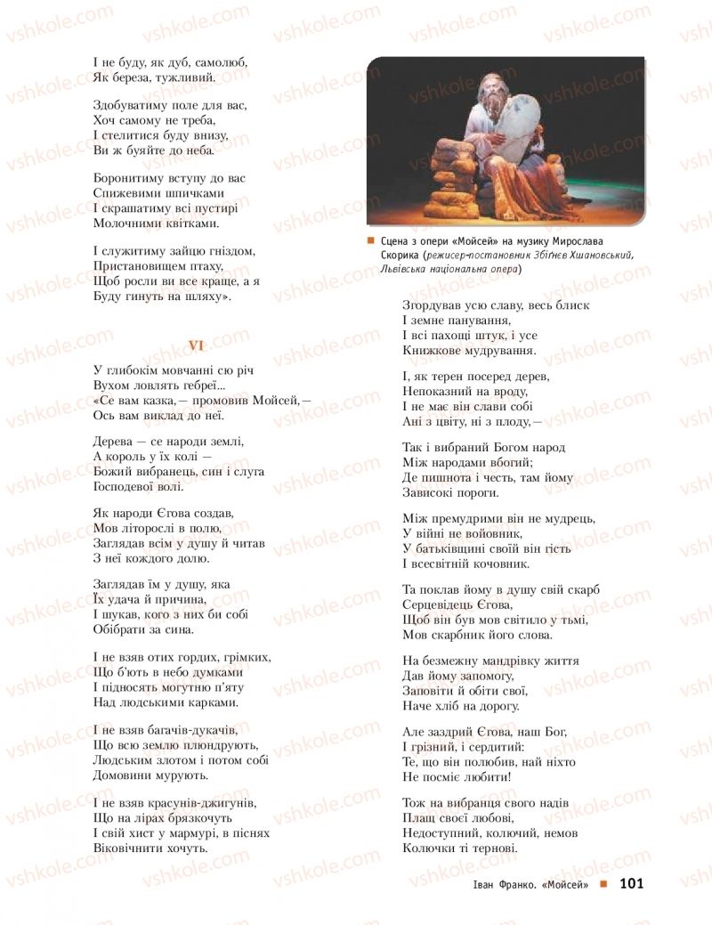 Страница 101 | Підручник Українська література 10 клас О.І. Борзенко, О.В. Лобусова 2018 Профільний рівень