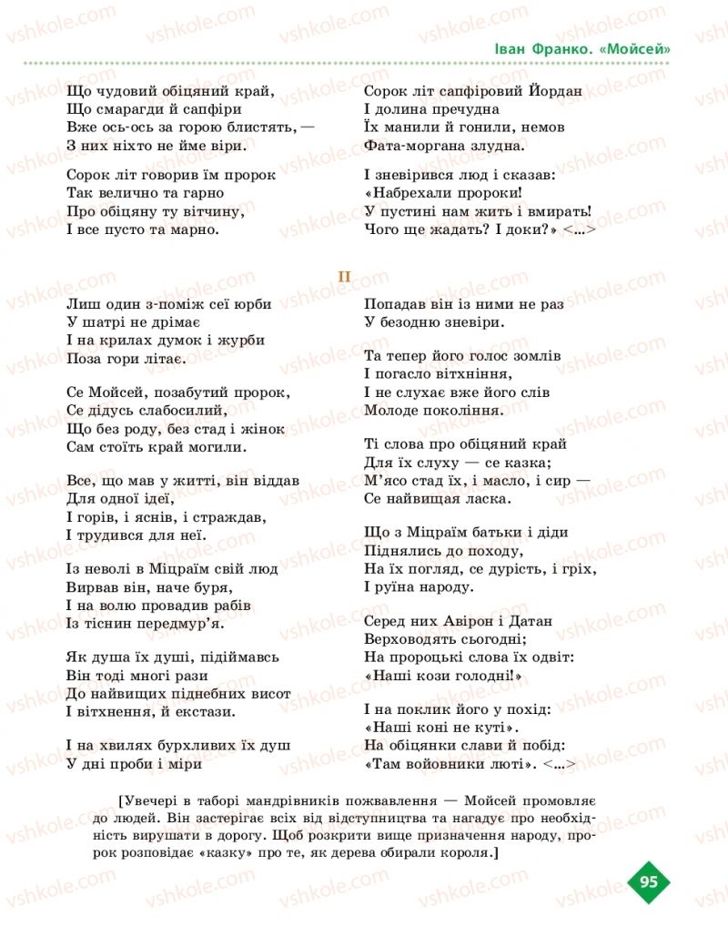 Страница 95 | Підручник Українська література 10 клас О.І. Борзенко, О.В. Лобусова 2018 Рівень стандарту