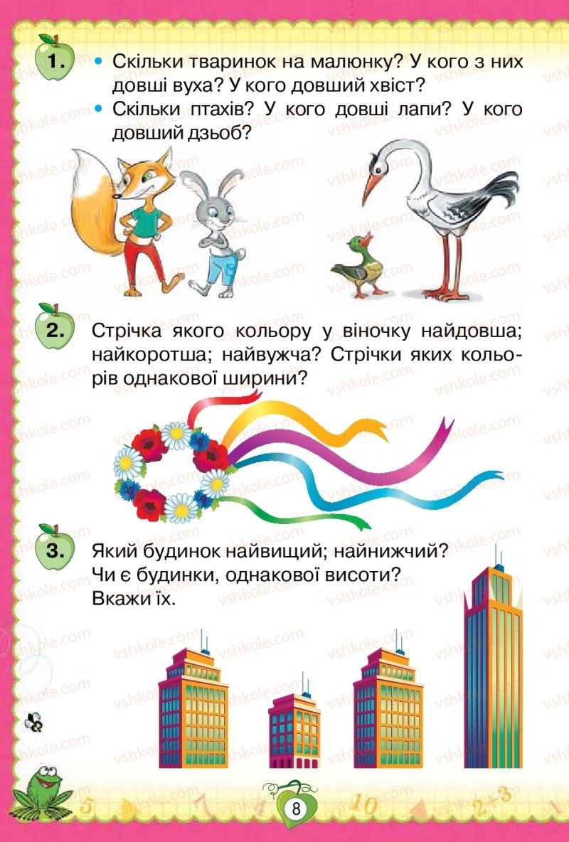Страница 8 | Підручник Математика 1 клас Н.П. Листопад 2018