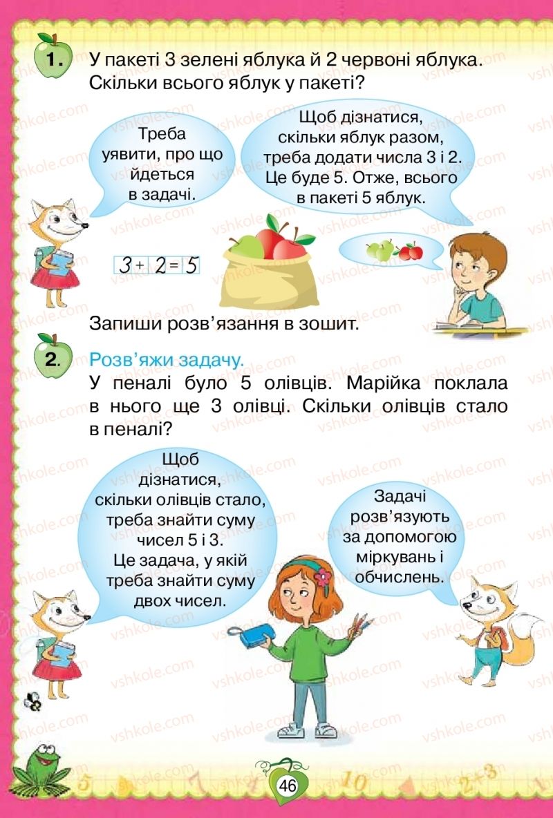 Страница 46 | Підручник Математика 1 клас Н.П. Листопад 2018