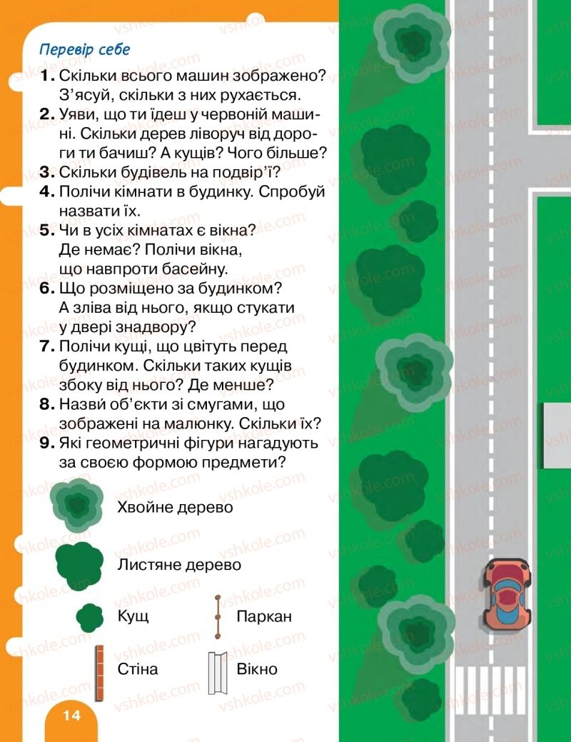 Страница 14 | Підручник Математика 1 клас С.П. Логачевська, Т.А. Логачевська, О.А. Комар 2018