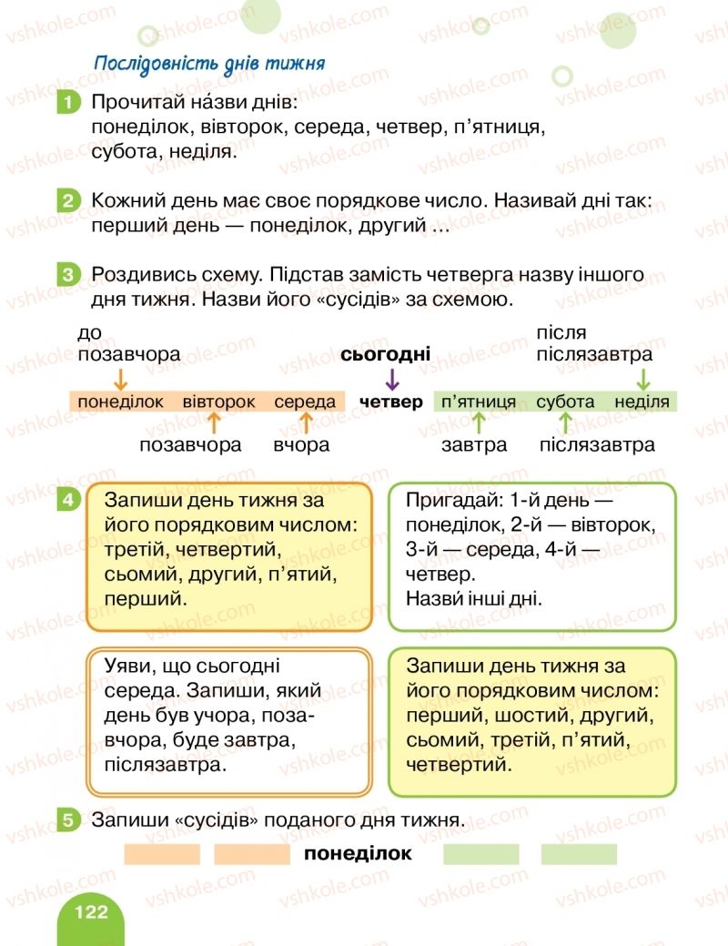 Страница 122 | Підручник Математика 1 клас С.П. Логачевська, Т.А. Логачевська, О.А. Комар 2018