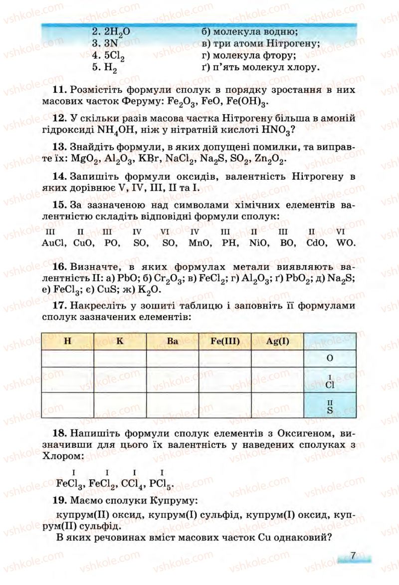 Страница 7 | Підручник Хімія 8 клас О.Г. Ярошенко 2008