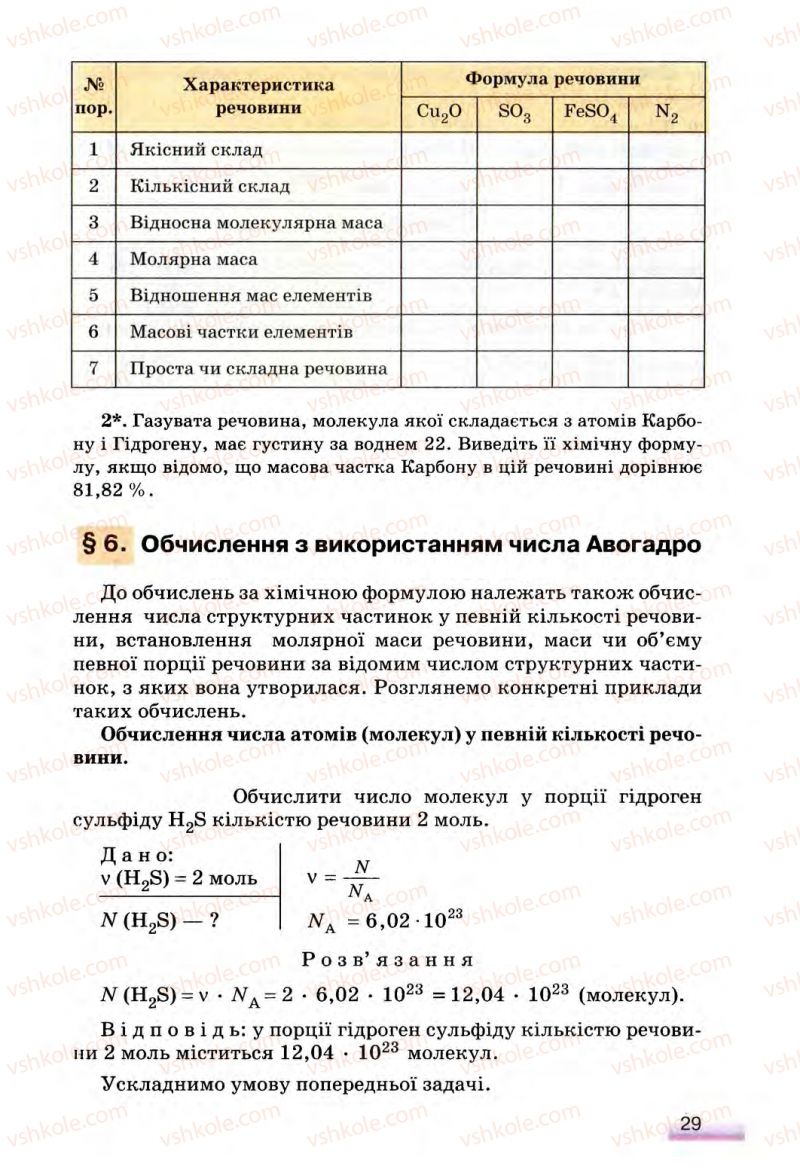 Страница 29 | Підручник Хімія 8 клас О.Г. Ярошенко 2008