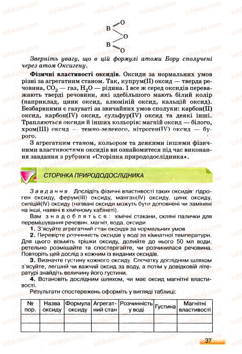 Страница 37 | Підручник Хімія 8 клас О.Г. Ярошенко 2008