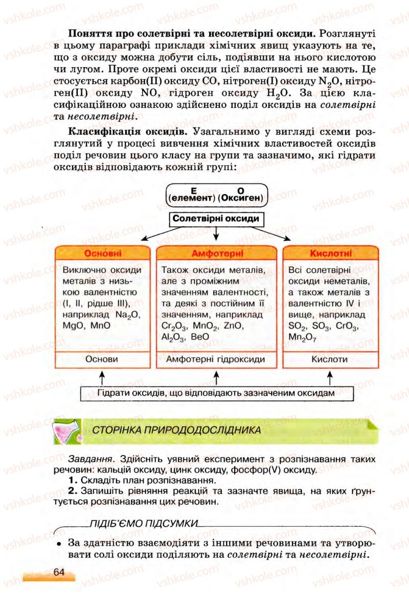 Страница 64 | Підручник Хімія 8 клас О.Г. Ярошенко 2008