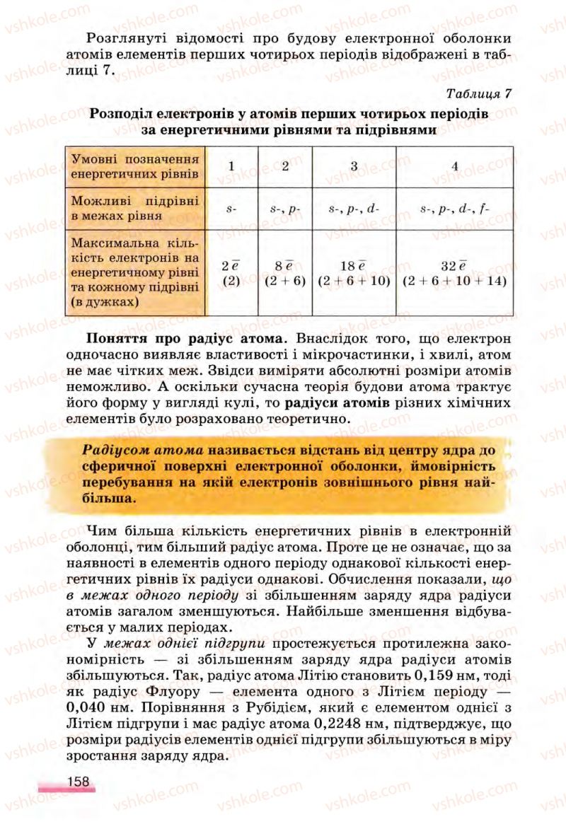 Страница 158 | Підручник Хімія 8 клас О.Г. Ярошенко 2008