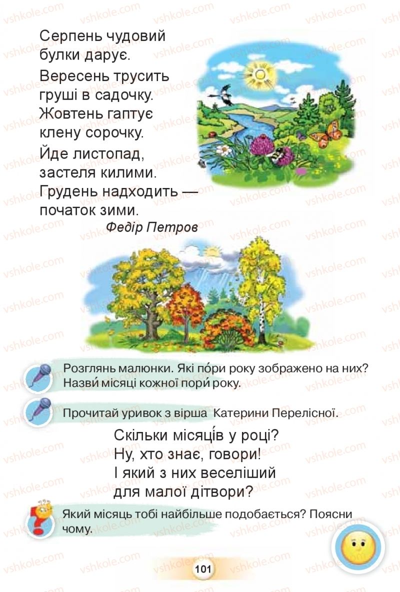 Страница 101 | Підручник Буквар 1 клас К.І. Пономарьова 2018 2 частина