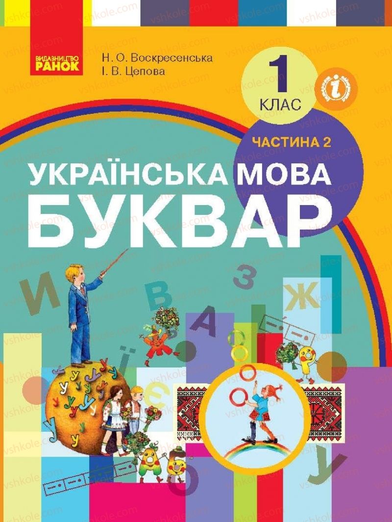 Страница 1 | Підручник Буквар 1 клас Н.О. Воскресенська, І.В. Цепова 2018 2 частина