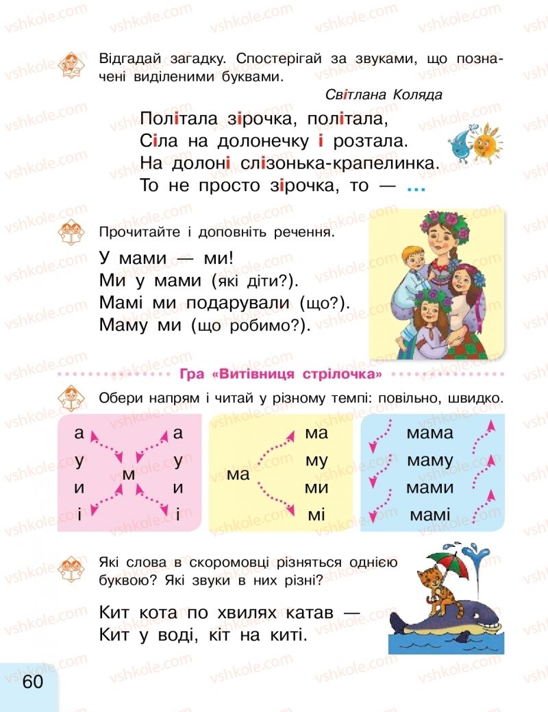 Страница 60 | Підручник Буквар 1 клас Г.А. Іваниця 2018 1 частина