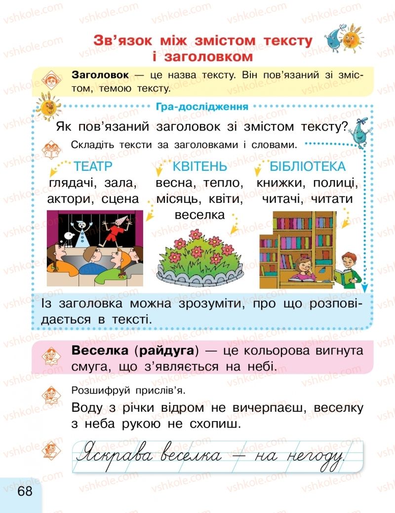 Страница 68 | Підручник Буквар 1 клас Г.А. Іваниця 2018 2 частина