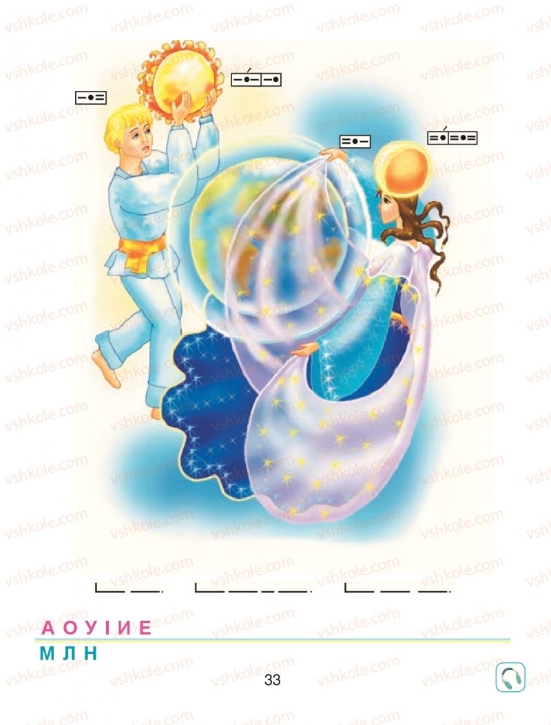 Страница 33 | Підручник Буквар 1 клас М.І. Чумарна 2018 1 частина