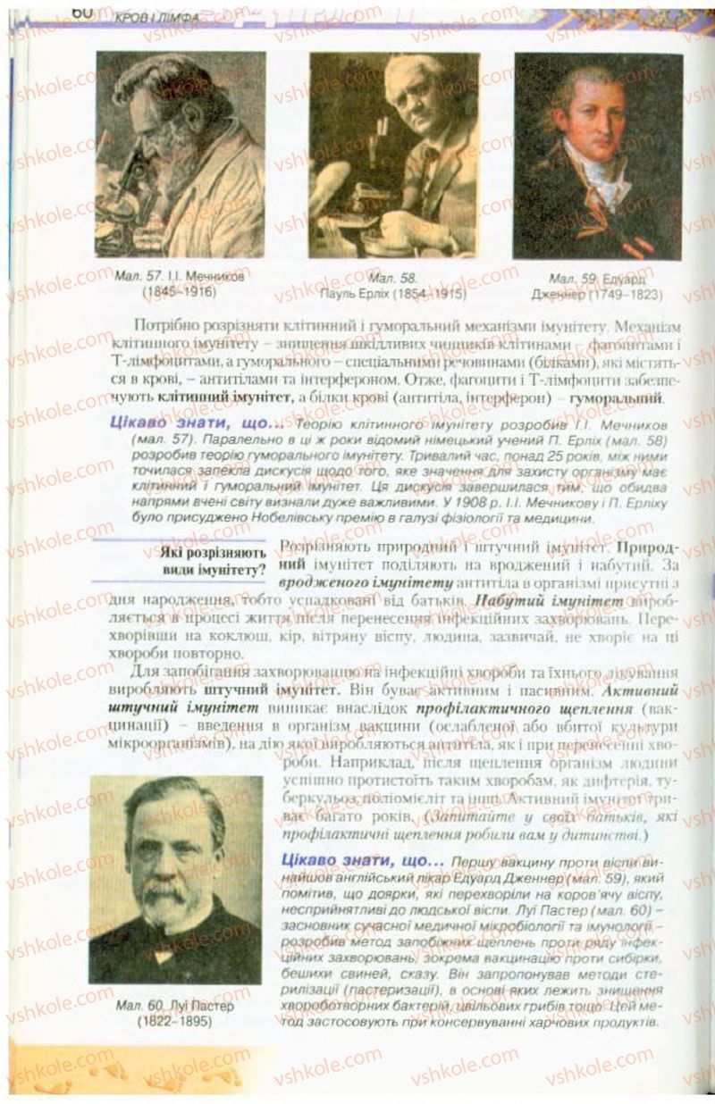 Страница 60 | Підручник Біологія 9 клас Н.Ю. Матяш, М.Н. Шабатура 2009