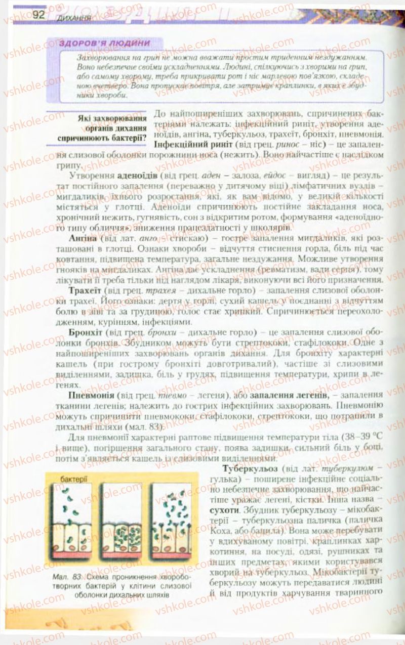 Страница 92 | Підручник Біологія 9 клас Н.Ю. Матяш, М.Н. Шабатура 2009