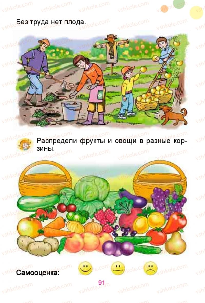 Страница 91 | Підручник Русский язык 1 клас Е.И. Самонова, Ю.А. Горобец 2018
