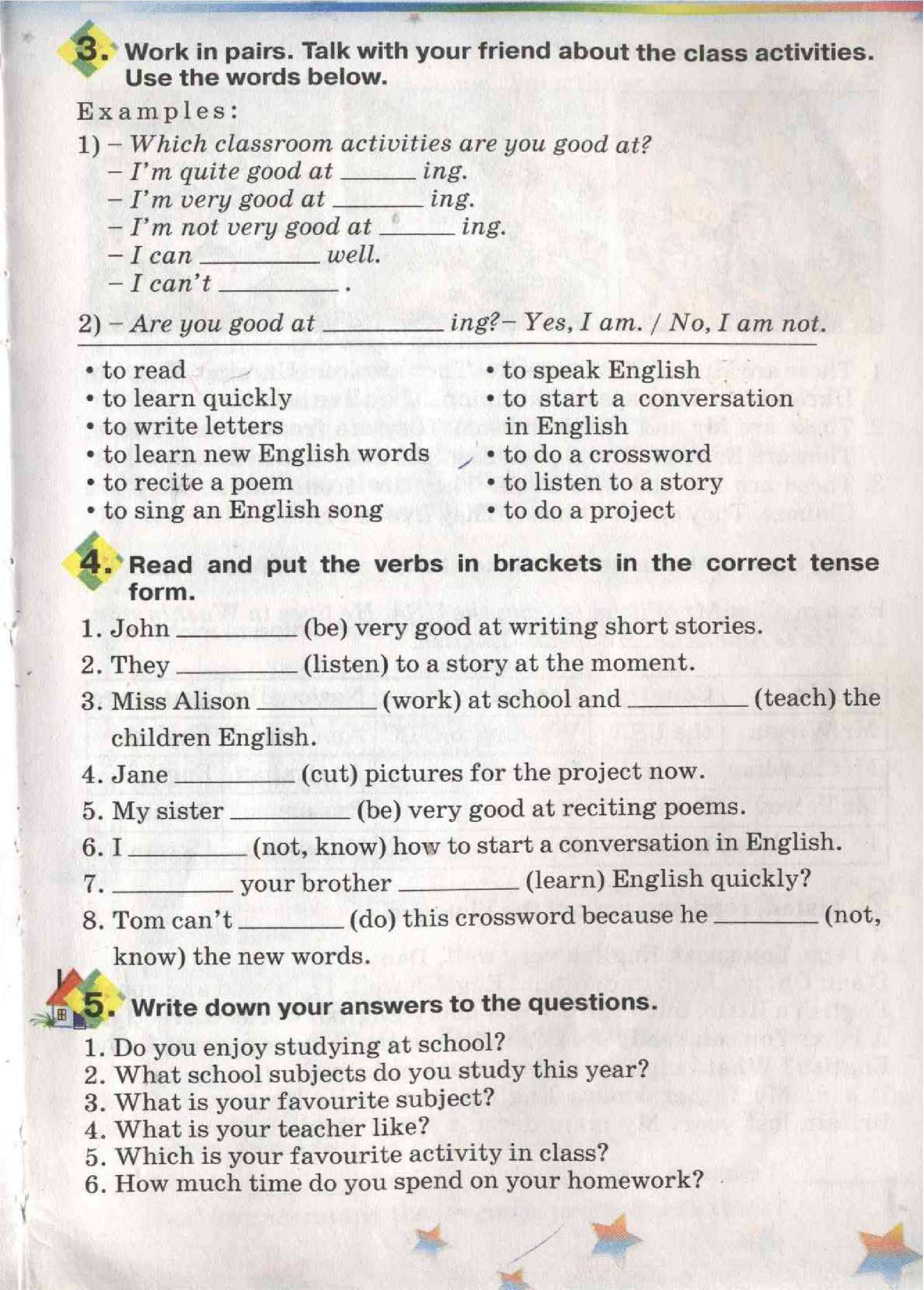 Страница 11 | Підручник Англiйська мова 5 клас А.М. Несвіт 2005