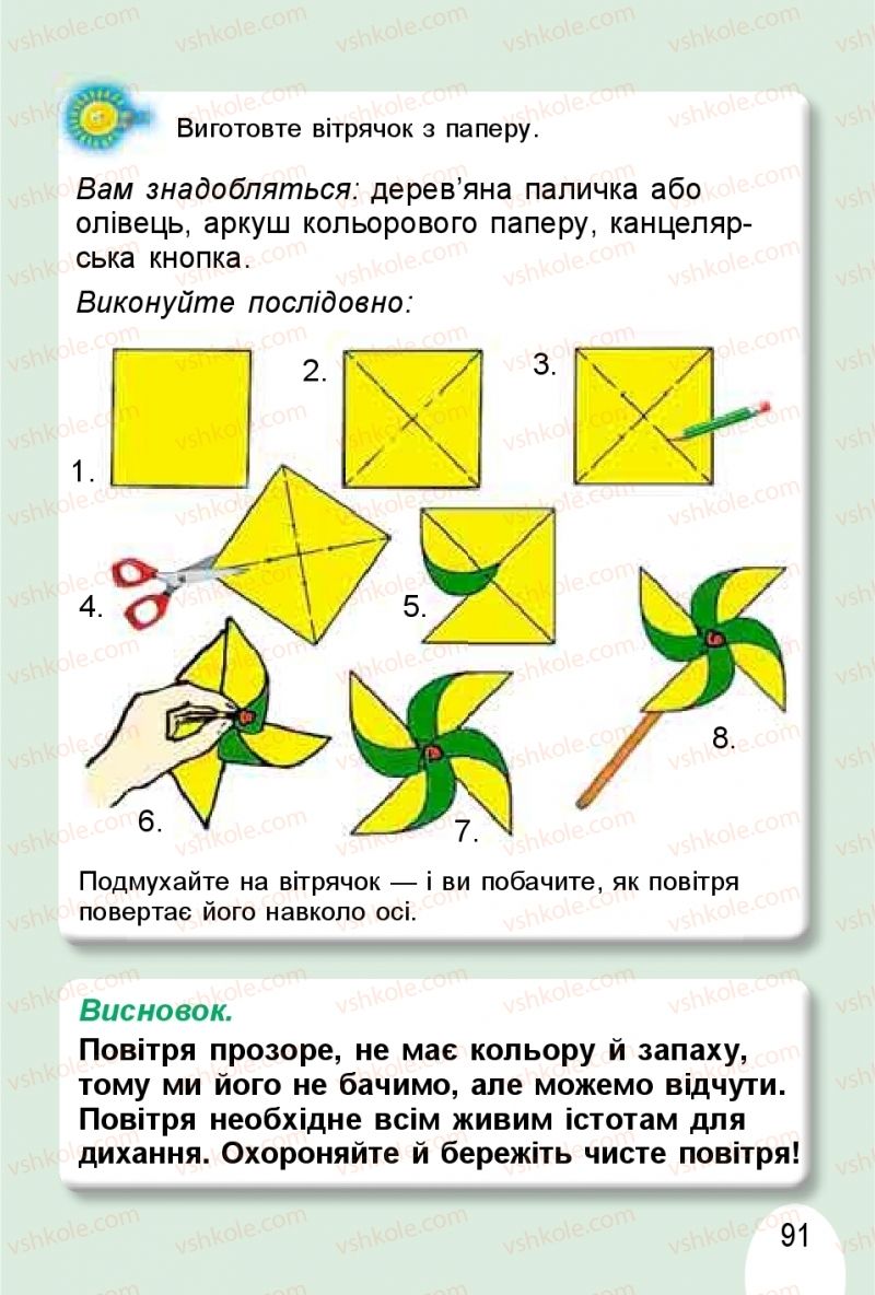 Страница 91 | Підручник Я досліджую світ 1 клас Т.Г. Гільберг, О.В. Гнатюк, Н.М. Павич 2018 1 частина