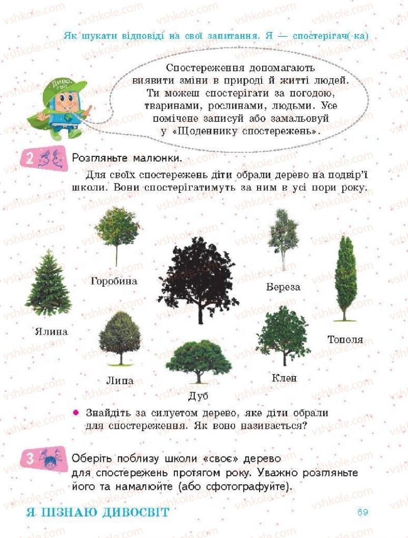 Страница 69 | Підручник Я досліджую світ 1 клас О.В. Тагліна, Г.Ж. Іванова 2018 1 частина