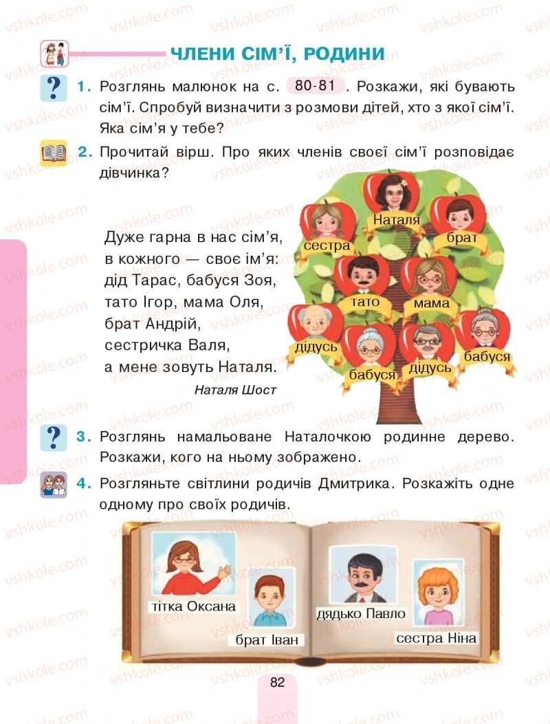 Страница 82 | Підручник Я досліджую світ 1 клас Н.О. Будна, Т.В. Гладюк, С.Г. Заброцька, Н.Б. Шост 2018 1 частина