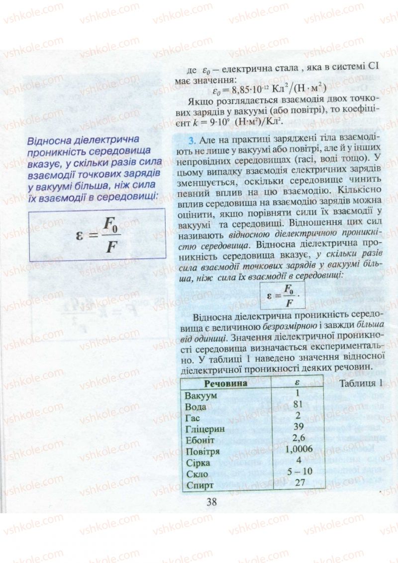 Страница 38 | Підручник Фізика 9 клас М.І. Шут, М.Т. Мартинюк, Л.Ю. Благодаренко 2009