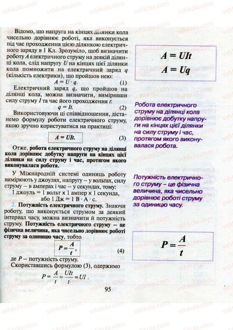 Страница 95 | Підручник Фізика 9 клас М.І. Шут, М.Т. Мартинюк, Л.Ю. Благодаренко 2009