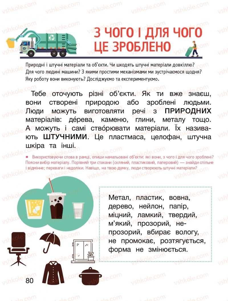 Страница 80 | Підручник Я досліджую світ 1 клас О.Л. Іщенко, О.М. Ващенко, Л.В. Романенко, О.М. Кліщ 2018 2 частина