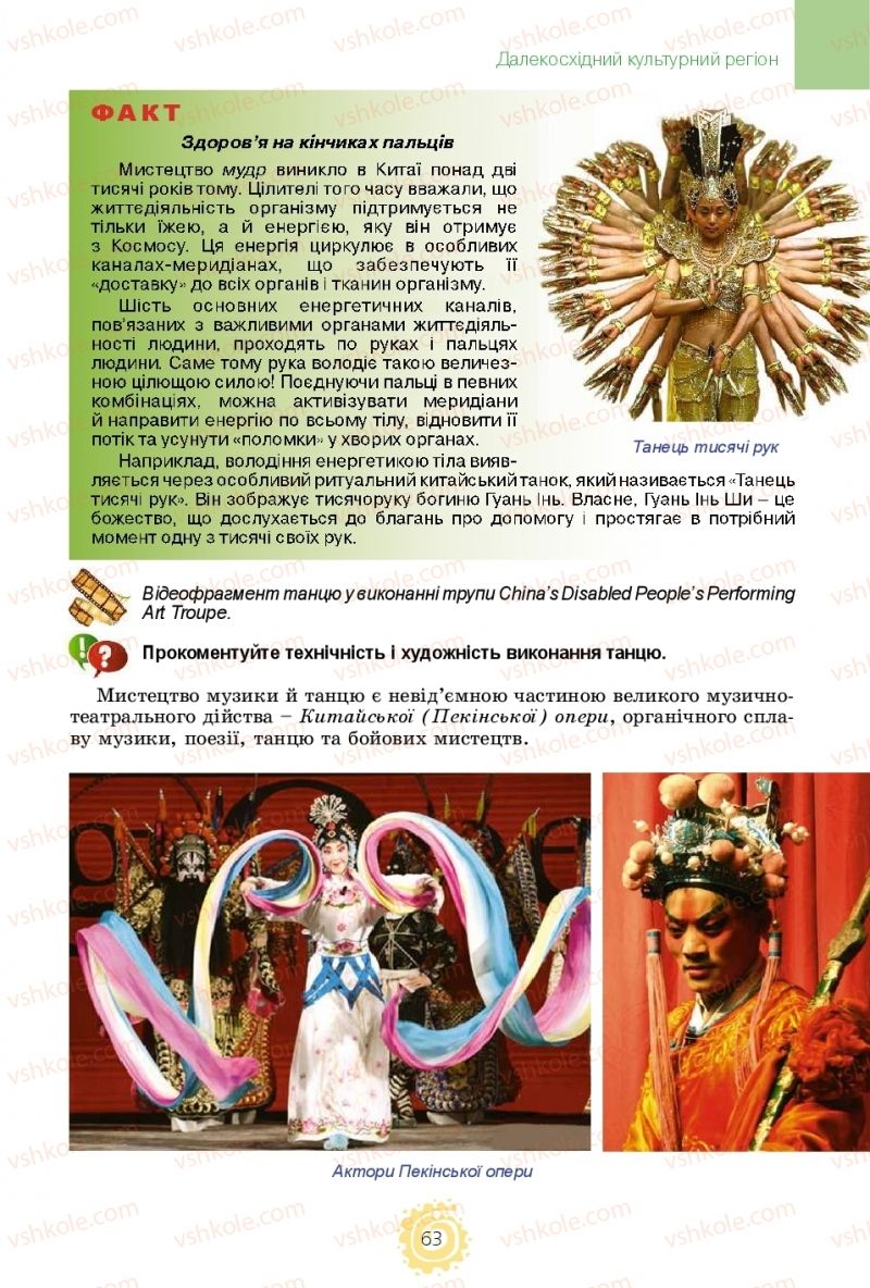 Страница 63 | Підручник Мистецтво 11 клас О.В. Гайдамака 2018 Рівень стандарту, профільний рівень