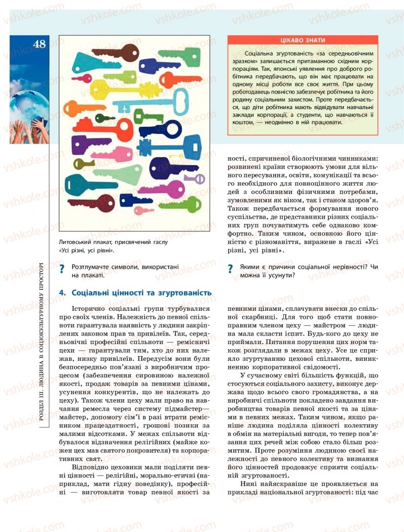 Страница 48 | Підручник Громадянська освіта 10 клас О.О. Гісем, О.О. Мартинюк 2018 Інтегрований курс