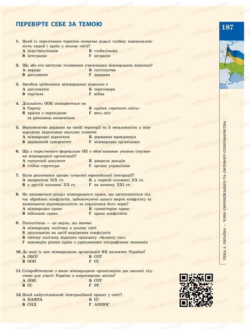 Страница 187 | Підручник Громадянська освіта 10 клас О.О. Гісем, О.О. Мартинюк 2018 Інтегрований курс