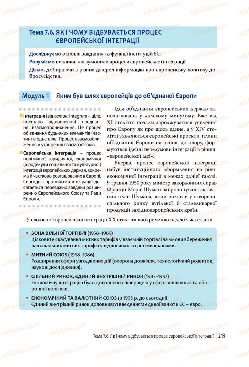 Страница 213 | Підручник Громадянська освіта 10 клас П.В. Вербицька, О.В. Волошенюк, Г.О. Горленко, П.І. Кендзьор, О.Г. Козорог, Н.І. Маркусь, Л.П. Махун, О.Л. Педан-Слєпухіна, С.П. Ратушняк, Е.В. Ситник 2018