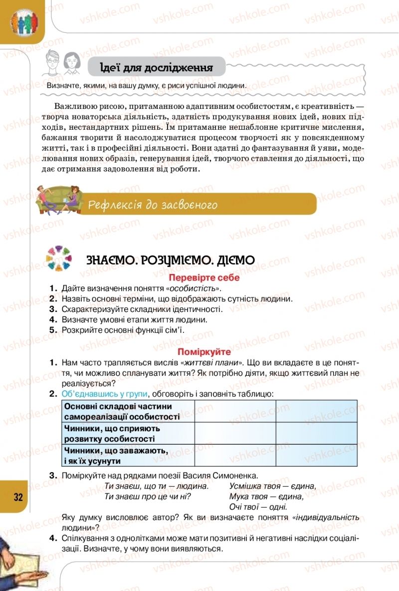 Страница 32 | Підручник Громадянська освіта 10 клас Т.В. Бакка, Л.В. Марголіна, Т.В. Мелещенко 2018