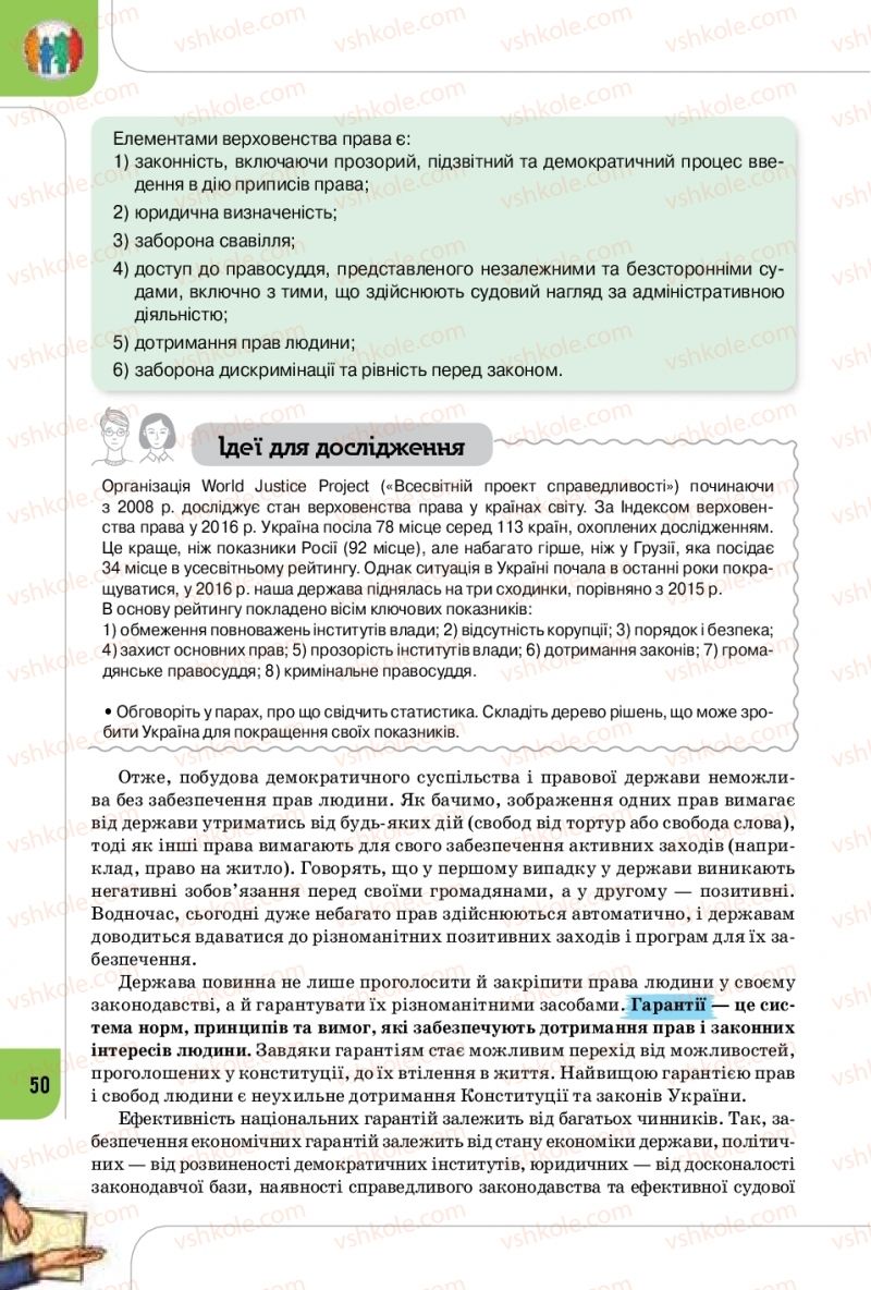 Страница 50 | Підручник Громадянська освіта 10 клас Т.В. Бакка, Л.В. Марголіна, Т.В. Мелещенко 2018