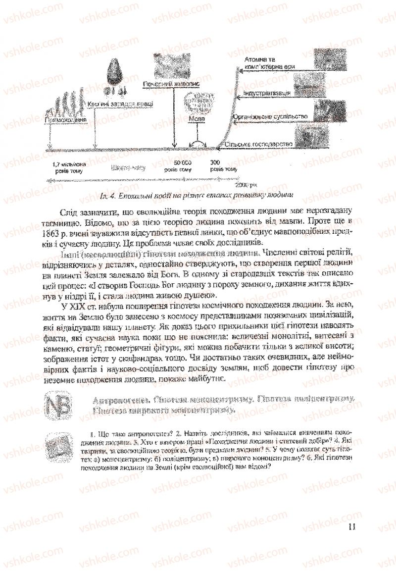 Страница 11 | Підручник Біологія 9 клас А.В. Степанюк, Н.Й. Міщук, Т.В. Гладюк 2009