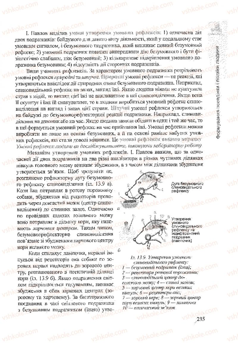 Страница 235 | Підручник Біологія 9 клас А.В. Степанюк, Н.Й. Міщук, Т.В. Гладюк 2009