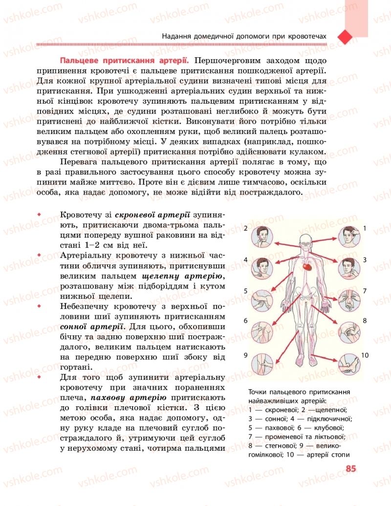 Страница 85 | Підручник Захист вітчизни 10 клас В.М. Лелека, А.М. Бахтін, Е.В. Винограденко 2018 Рівень стандарту