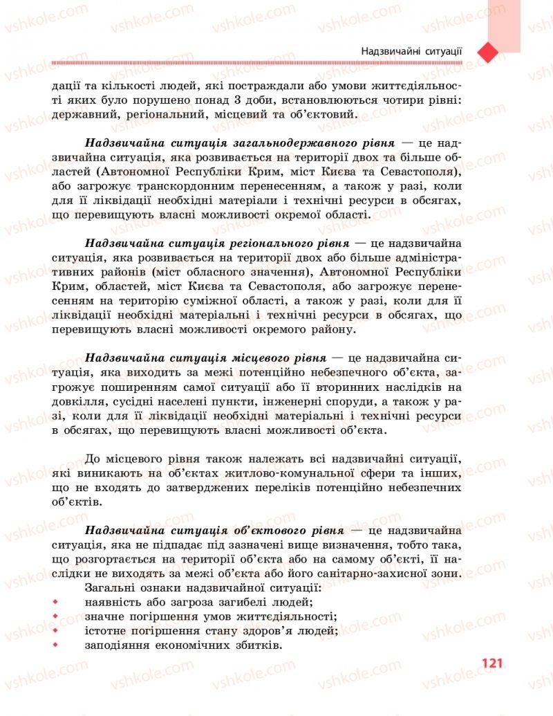 Страница 121 | Підручник Захист вітчизни 10 клас В.М. Лелека, А.М. Бахтін, Е.В. Винограденко 2018 Рівень стандарту