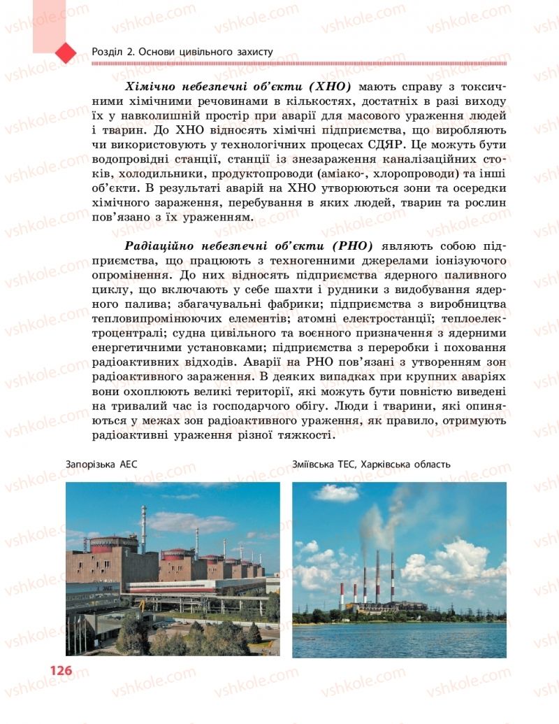 Страница 126 | Підручник Захист вітчизни 10 клас В.М. Лелека, А.М. Бахтін, Е.В. Винограденко 2018 Рівень стандарту