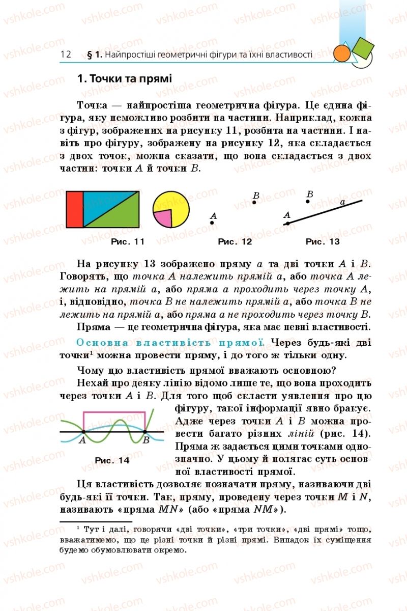 Страница 12 | Підручник Геометрія 7 клас А.Г. Мерзляк, В.Б. Полонський, М.С. Якір 2015