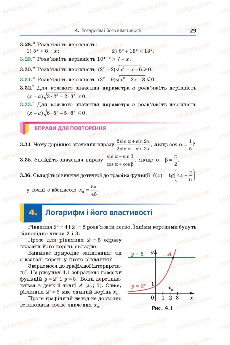 Страница 29 | Підручник Алгебра 11 клас А.Г. Мерзляк, Д.А. Номіровський, В.Б. Полонський, М.С. Якір 2019 Профільний рівень