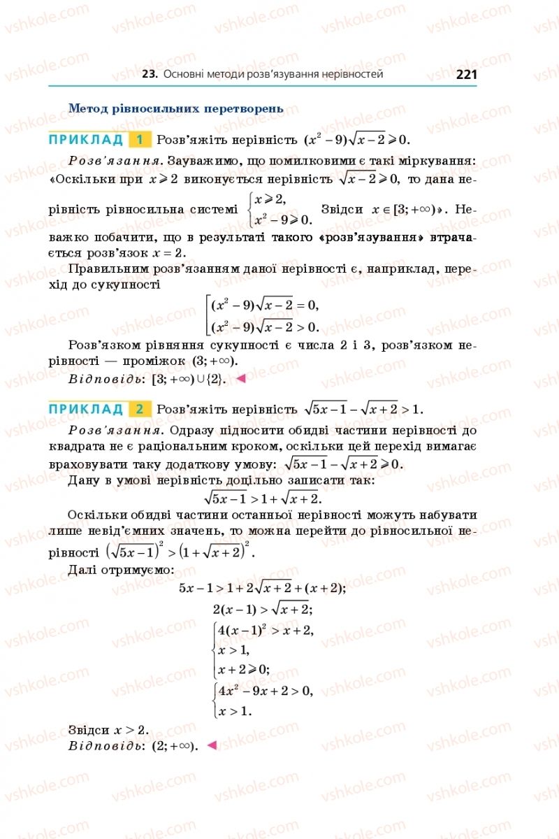 Страница 221 | Підручник Алгебра 11 клас А.Г. Мерзляк, Д.А. Номіровський, В.Б. Полонський, М.С. Якір 2019 Профільний рівень