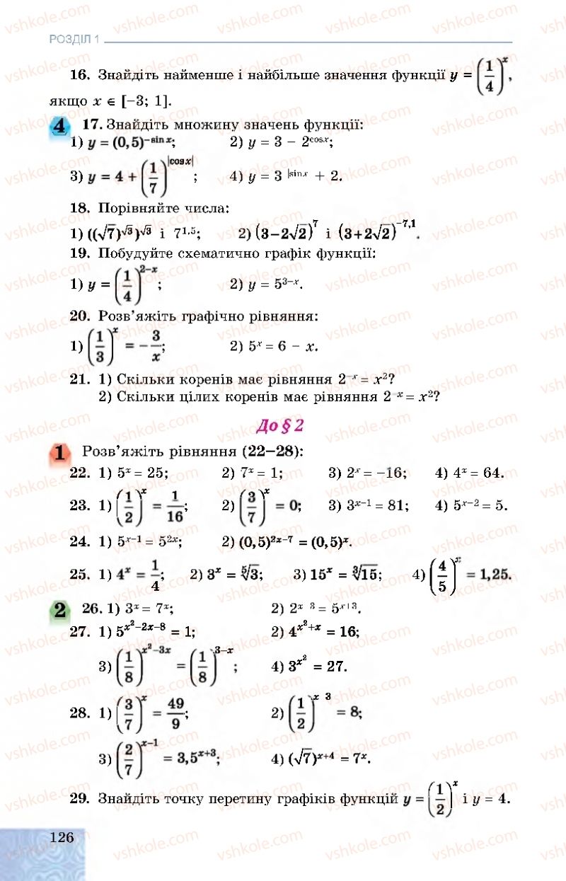Страница 126 | Підручник Алгебра 11 клас О.С. Істер, О.В. Єргіна 2019 Профільний рівень