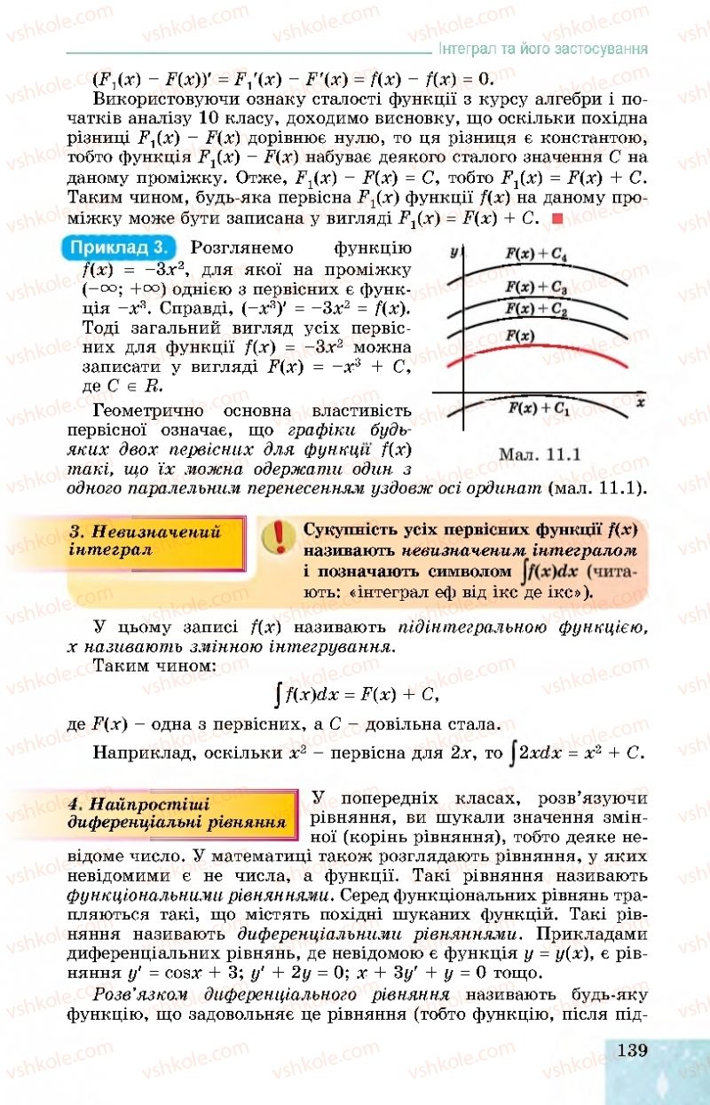 Страница 139 | Підручник Алгебра 11 клас О.С. Істер, О.В. Єргіна 2019 Профільний рівень