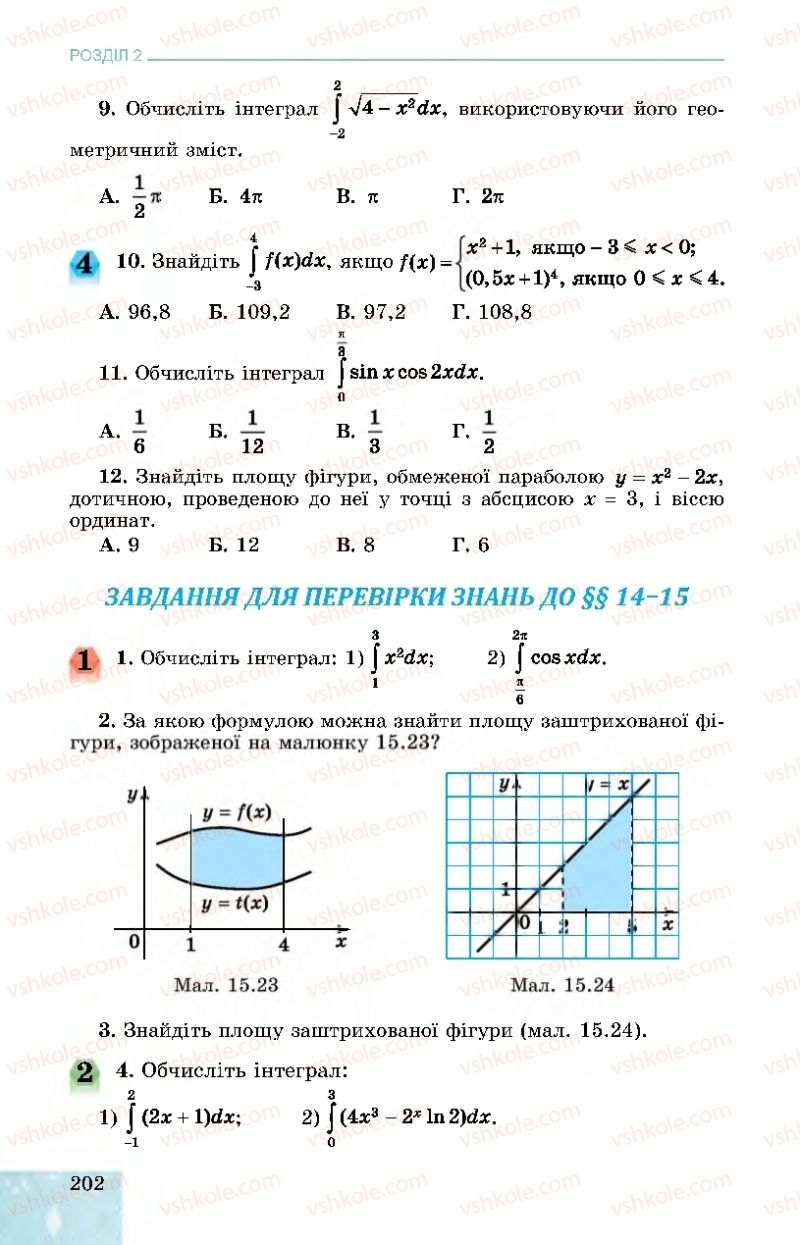 Страница 202 | Підручник Алгебра 11 клас О.С. Істер, О.В. Єргіна 2019 Профільний рівень